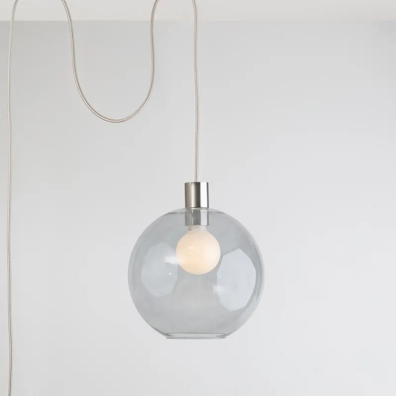 10” All-in-One (AiO) Globe Ceiling Plug-In Pendant — Color Cord Company LED Pendant Lights  