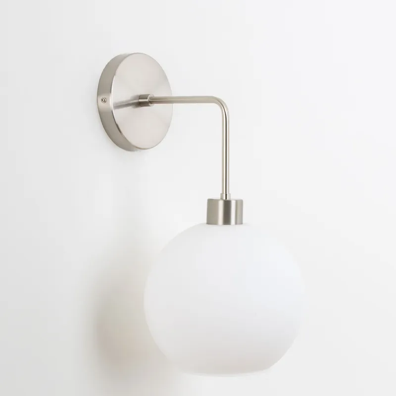 Bend Solo 8in Globe Sconce — Color Cord Company LED Wall Lights  