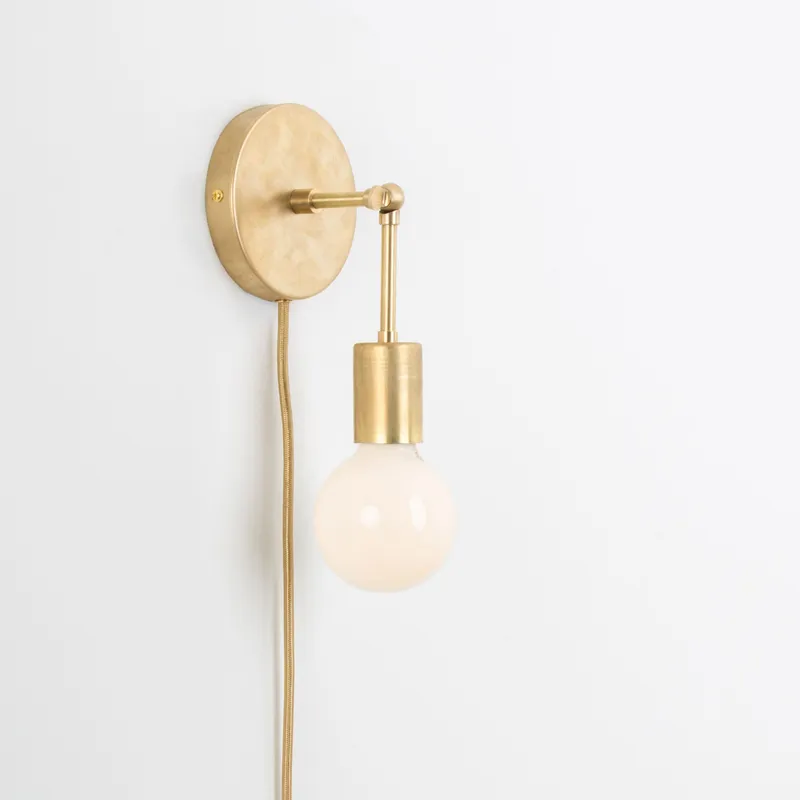 Plug-In Hinge Solo Sconce — Color Cord Company LED Wall Lights  