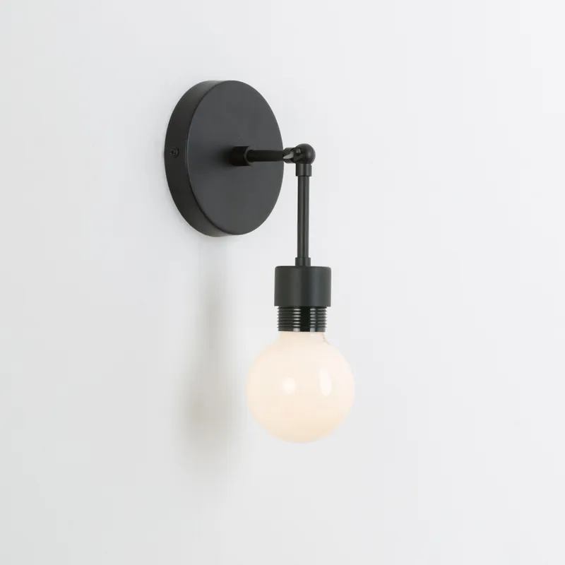 Hinge Shade Ready Solo Sconce — Color Cord Company LED Wall Lights  