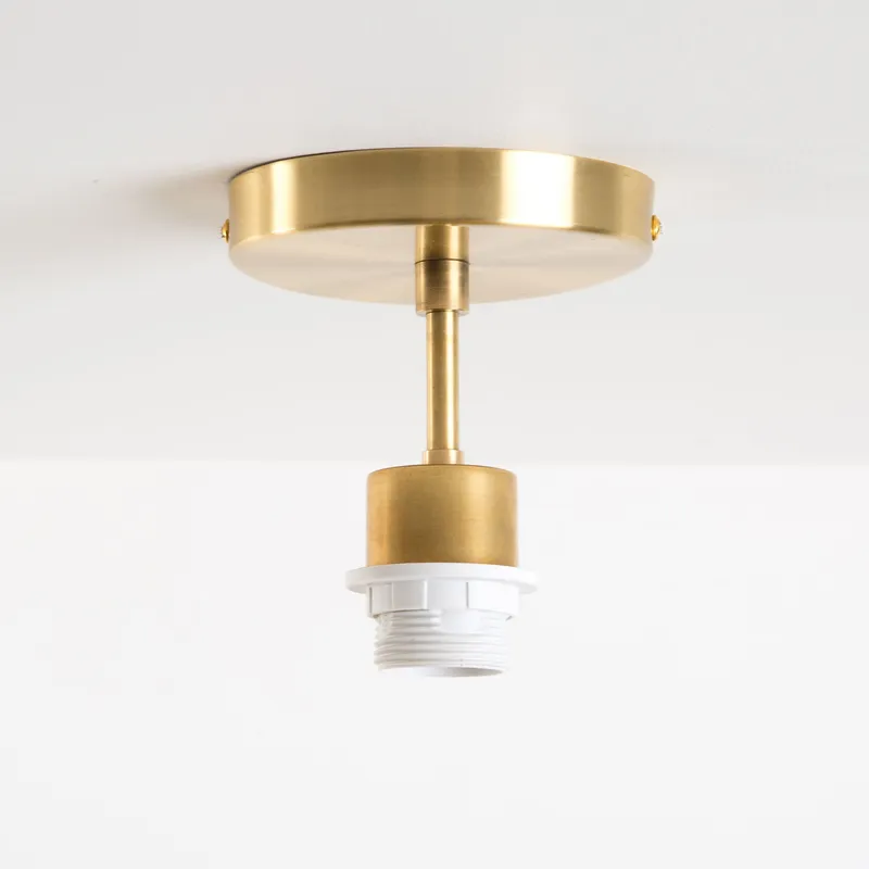 Shade-Ready Post Flush Mount Pendant — Color Cord Company LED Pendant Lights  