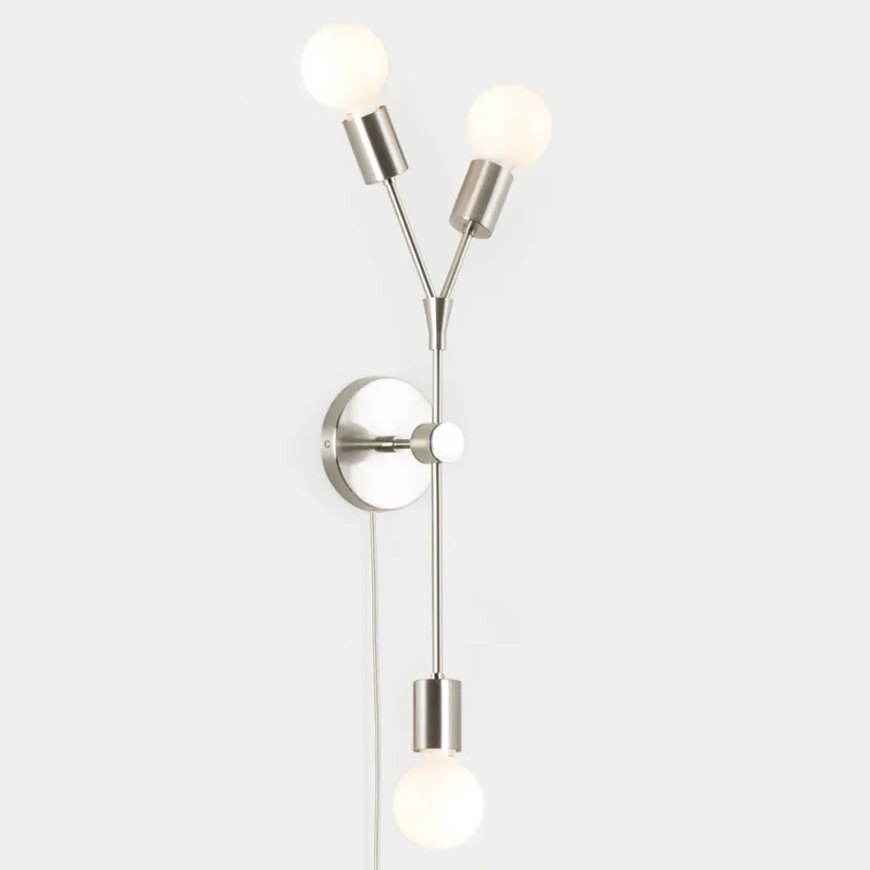 Twig 3-Arm Plug-In Sconce — Color Cord Company LED Wall Lights  
