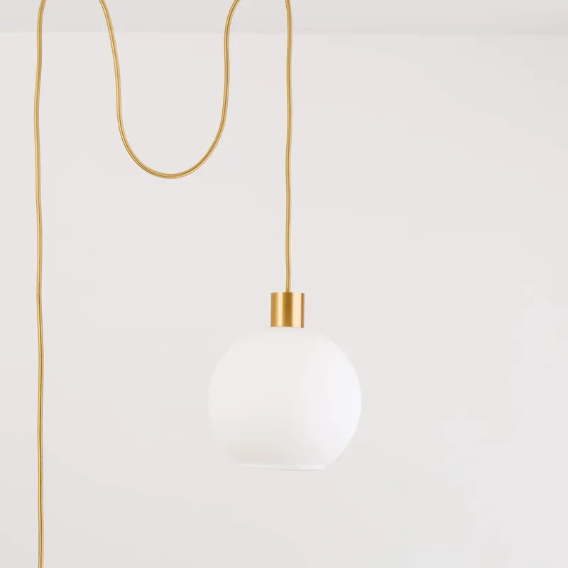 AiO 8in Globe Plug-In Pendant — Color Cord Company LED Pendant Lights  