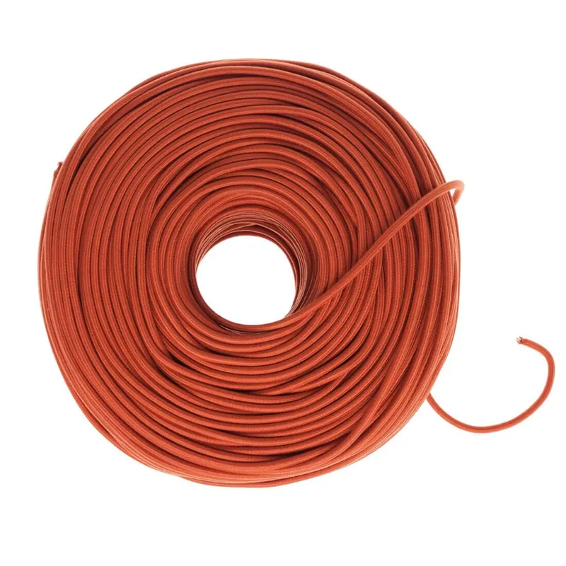 DIY Fabric Wire by the Foot - Rust (Cotton Blend) — Color Cord Company LED General Lighting  