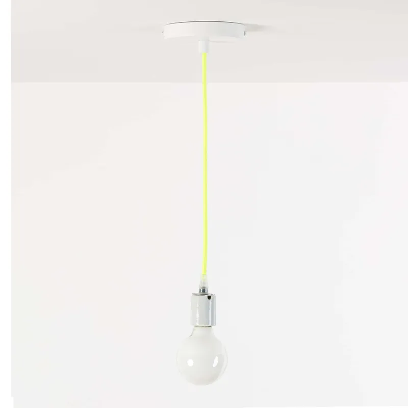 Porcelain Single Ceiling Pendant — Color Cord Company LED Pendant Lights  