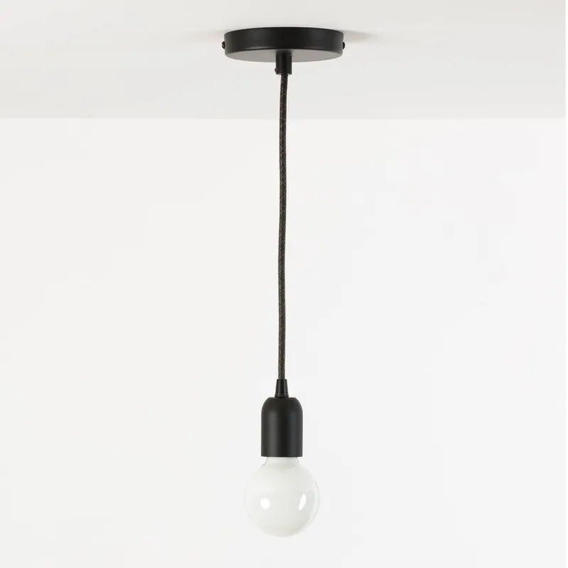 Metal Single Ceiling Pendant — Color Cord Company LED Pendant Lights  