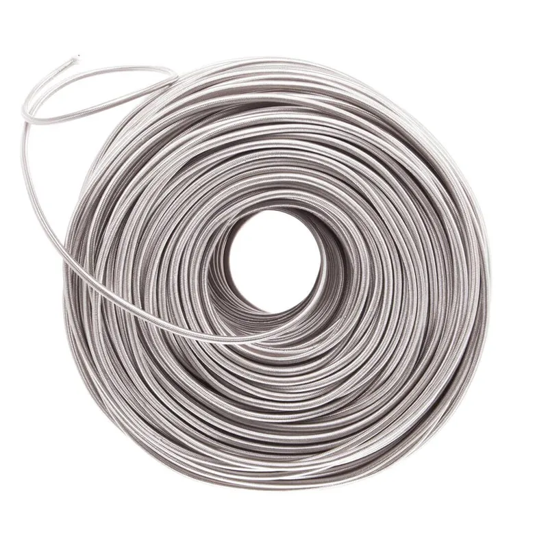 DIY Fabric Wire by the Foot - Nickel — Color Cord Company LED General Lighting  