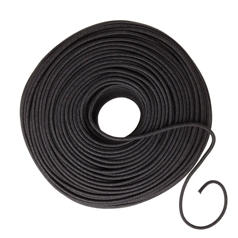 DIY Fabric Wire by the Foot - Coal Mini Tweed (Cotton Blend) — Color Cord Company LED General Lighting  