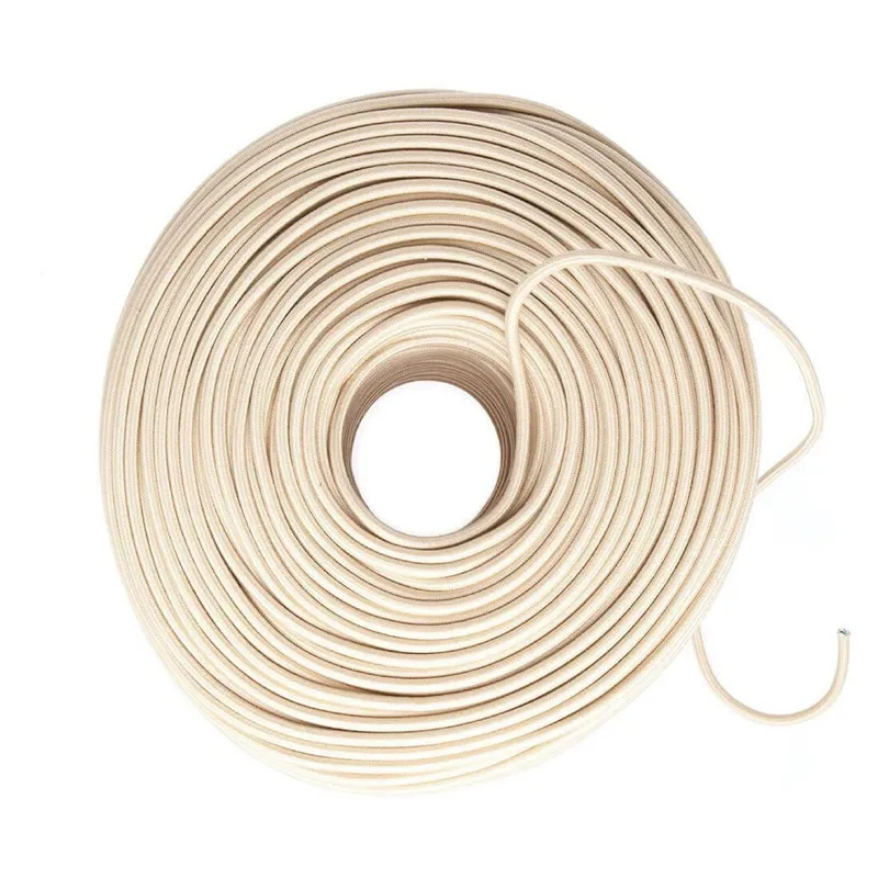 DIY Fabric Wire by the Foot - Canvas (Cotton Blend) — Color Cord Company LED General Lighting  