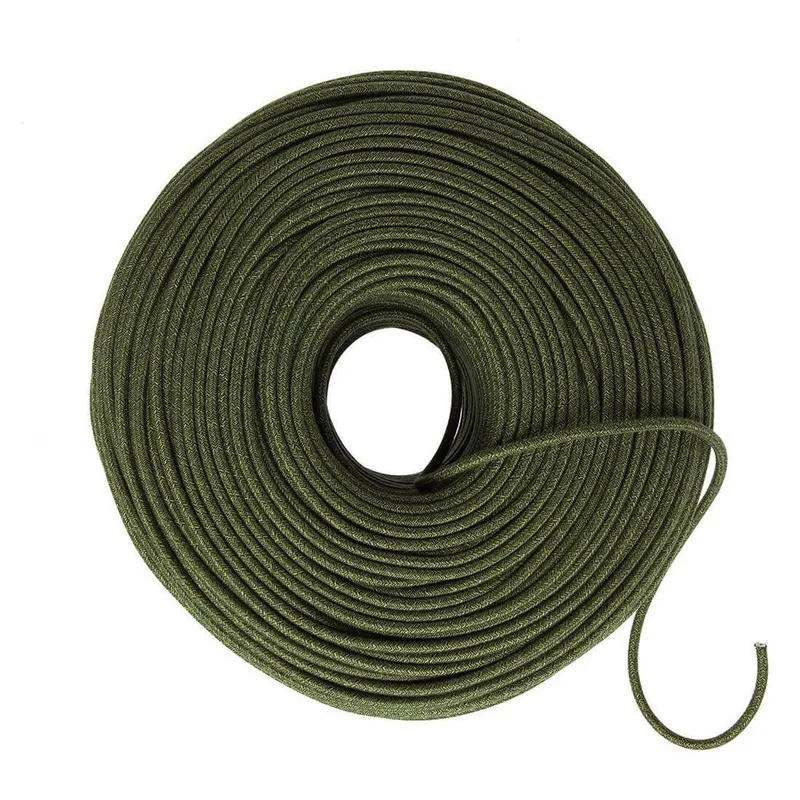 DIY Fabric Wire by the Foot - Avocado Mini Tweed (Cotton Blend) — Color Cord Company LED General Lighting  