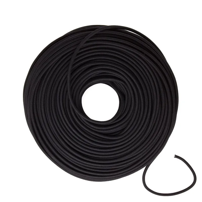 DIY Fabric Wire by the Foot - Black (Cotton Blend) — Color Cord Company LED General Lighting  