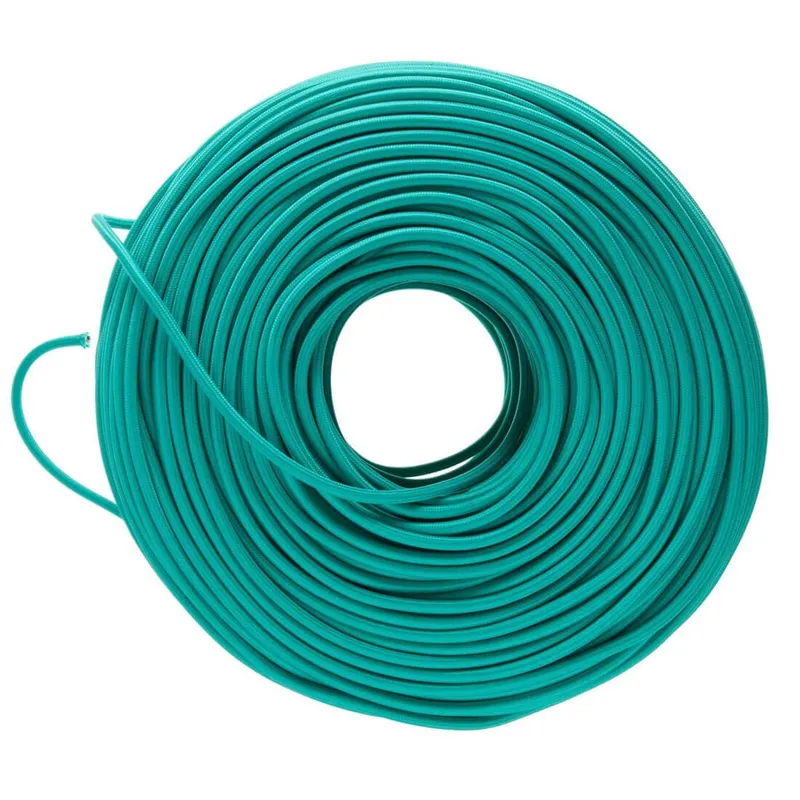 DIY Fabric Wire by the Foot - Teal — Color Cord Company LED General Lighting  
