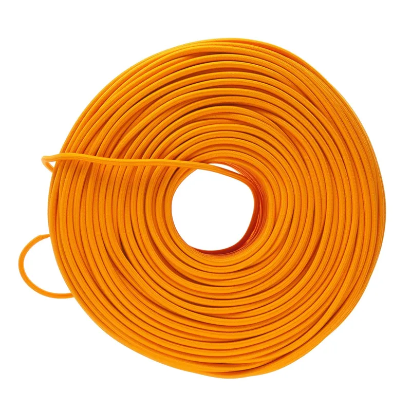 DIY Fabric Wire by the Foot - Tangerine — Color Cord Company LED General Lighting  