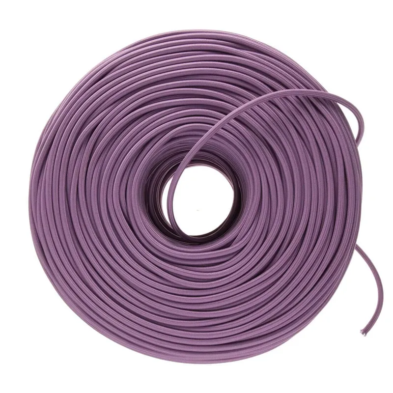 DIY Fabric Wire by the Foot - Amethyst — Color Cord Company LED General Lighting  
