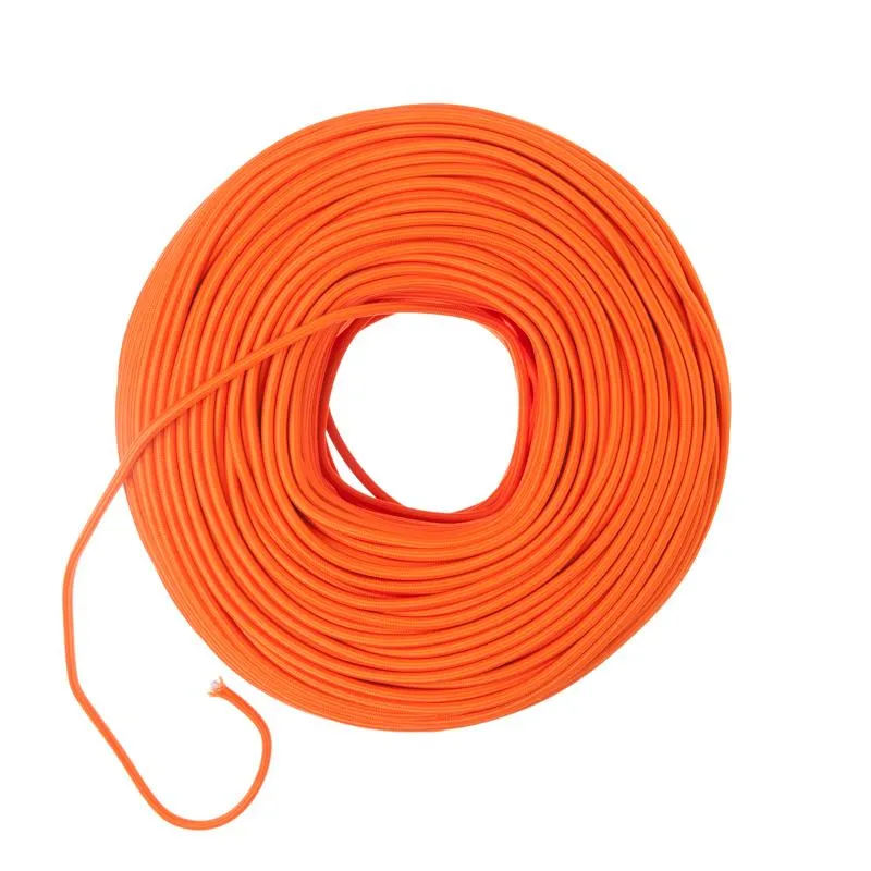 DIY Fabric Wire by the Foot - Orange — Color Cord Company LED General Lighting  