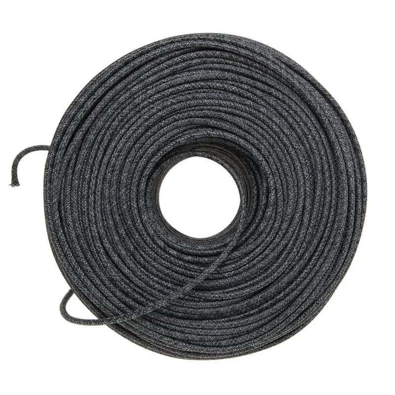 DIY Fabric Wire by the Foot - Charcoal Mini Tweed — Color Cord Company LED General Lighting  