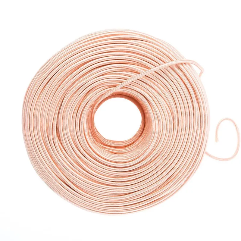 DIY Fabric Wire by the Foot - Polished Copper — Color Cord Company LED General Lighting  
