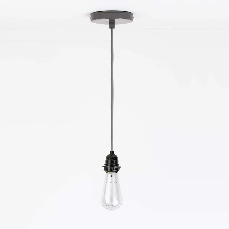 Shade Ready Single Ceiling Pendant — Color Cord Company LED Pendant Lights  