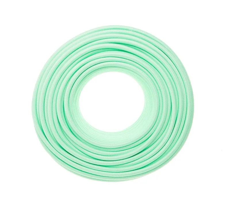 DIY Fabric Wire by the Foot - 16 g. Mint Green — Color Cord Company LED General Lighting  
