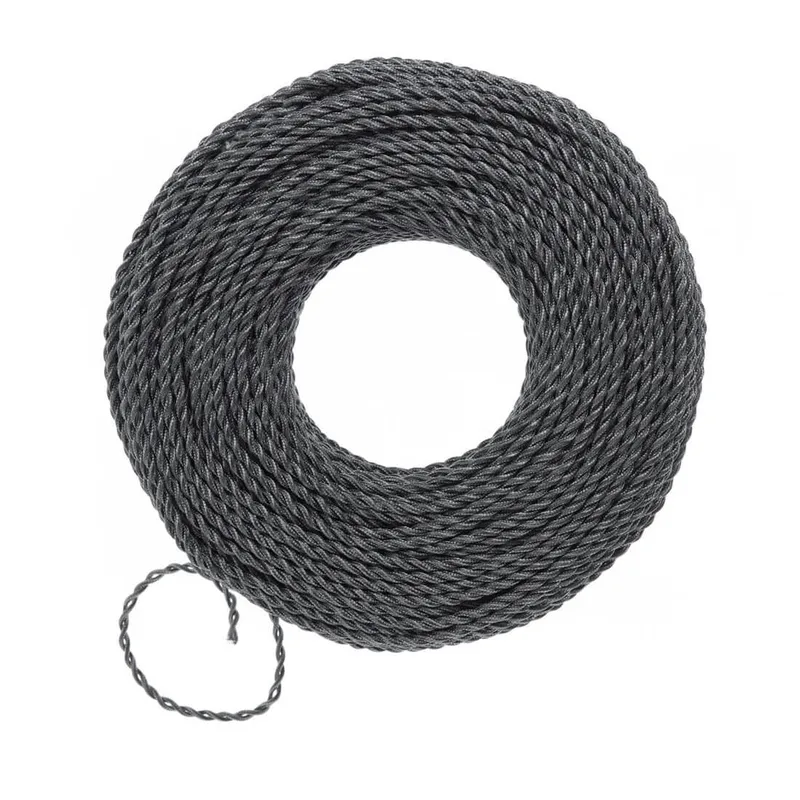 DIY Twisted Pair Wire by the Foot - Gunmetal — Color Cord Company LED General Lighting  