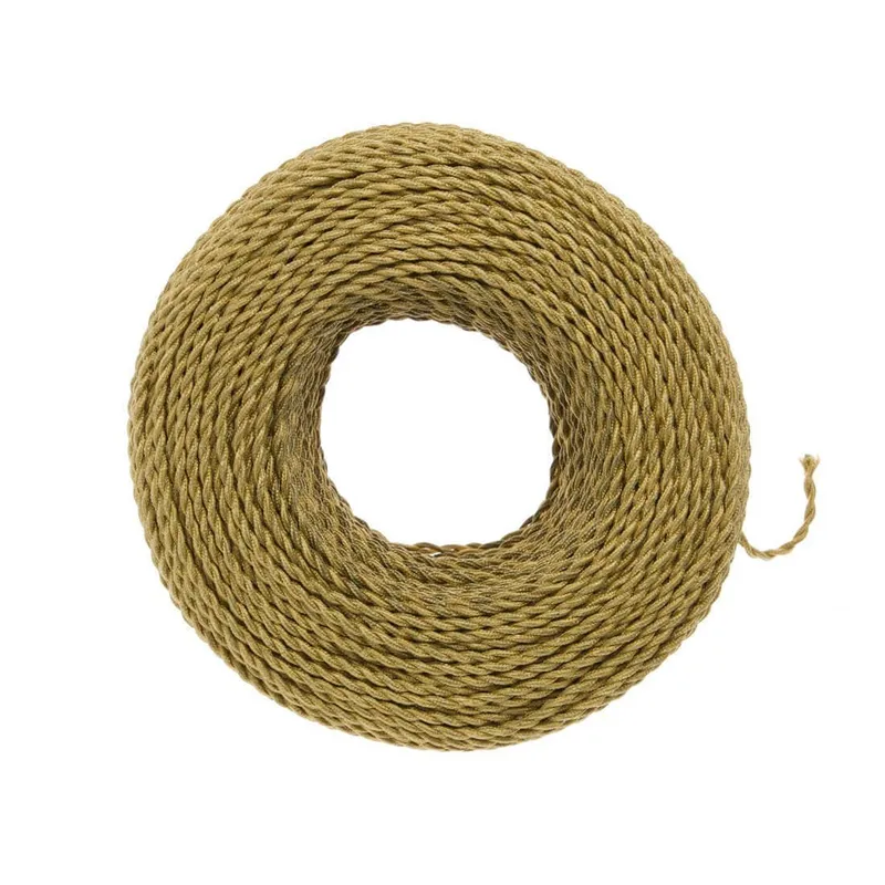 DIY Twisted Pair Wire by the Foot - Brass — Color Cord Company LED General Lighting  