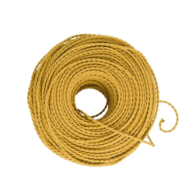 DIY Twisted Pair Wire by the Foot - Goldenrod — Color Cord Company LED General Lighting  