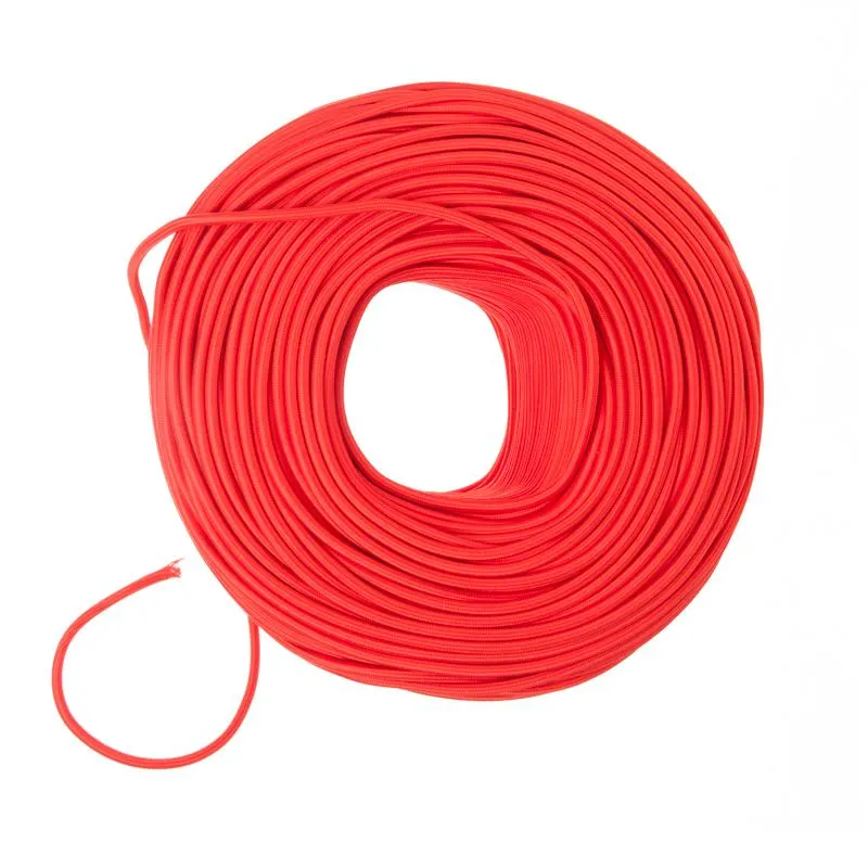 DIY Fabric Wire by the Foot - Red — Color Cord Company LED General Lighting  
