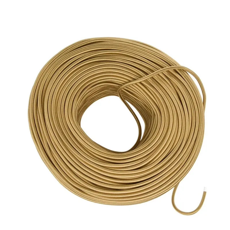 DIY Fabric Wire by the Foot - Brass — Color Cord Company LED General Lighting  