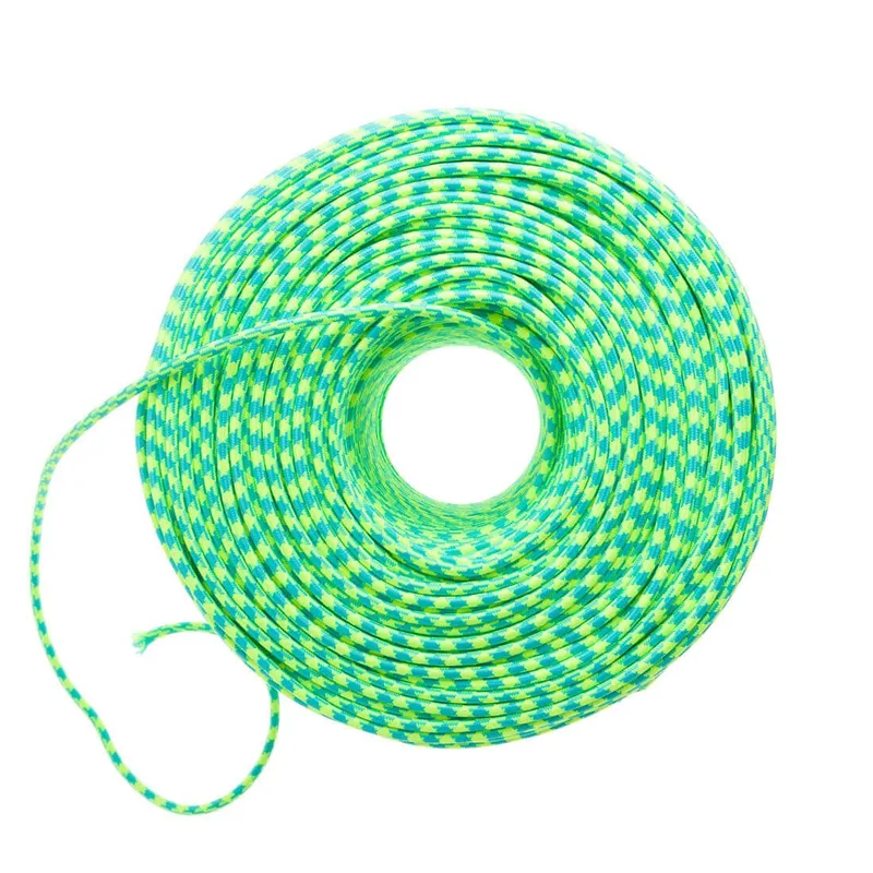 DIY Fabric Wire by the Foot - Turquoise & Neon Yellow Houndstooth — Color Cord Company LED General Lighting  