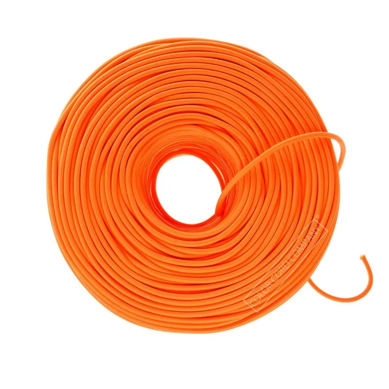 DIY Fabric Wire by the Foot - Neon Orange — Color Cord Company LED General Lighting  