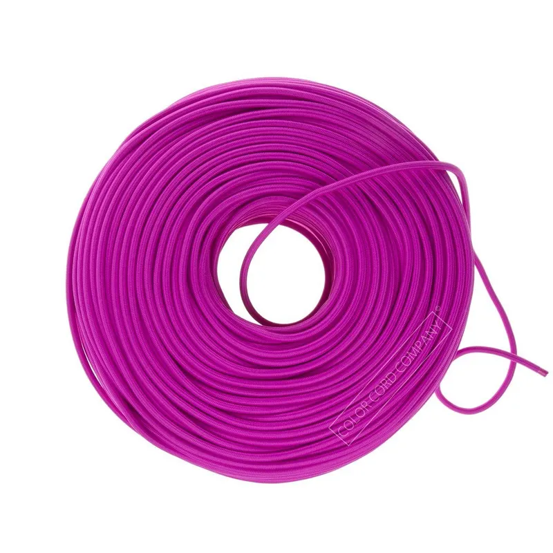 DIY Fabric Wire by the Foot - Magenta — Color Cord Company LED General Lighting  
