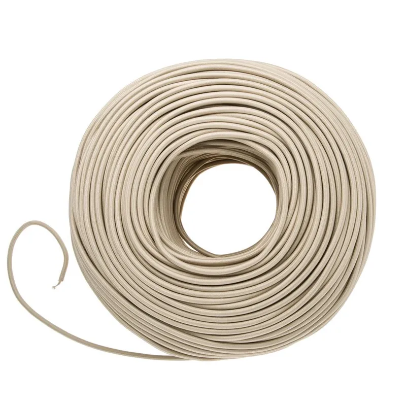 DIY Fabric Wire by the Foot - Khaki — Color Cord Company LED General Lighting  