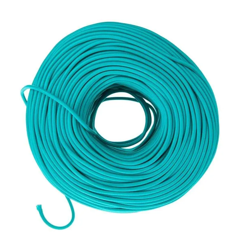 DIY Fabric Wire by the Foot - Turquoise — Color Cord Company LED General Lighting  