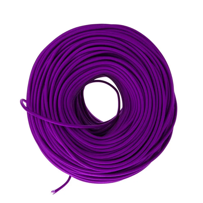 DIY Fabric Wire by the Foot - Purple — Color Cord Company LED General Lighting  