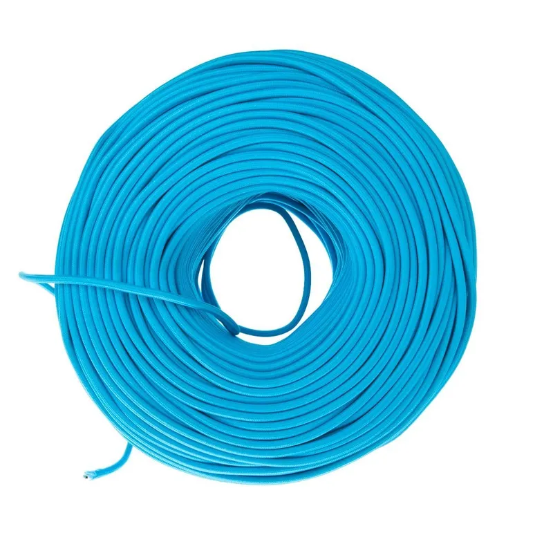 DIY Fabric Wire by the Foot - Sky Blue — Color Cord Company LED General Lighting  