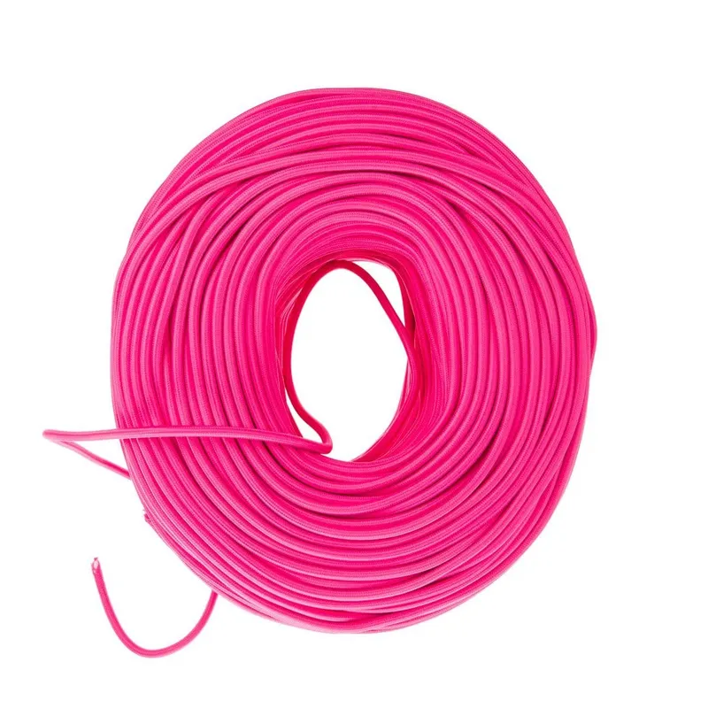 DIY Fabric Wire by the Foot - Hot Pink — Color Cord Company LED General Lighting  