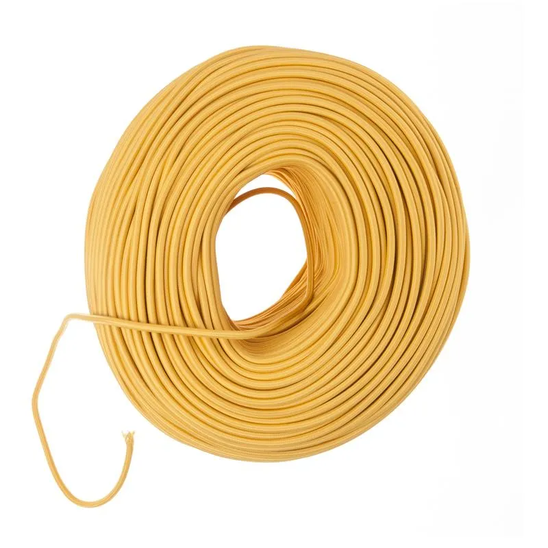 DIY Fabric Wire by the Foot - Goldenrod — Color Cord Company LED General Lighting  
