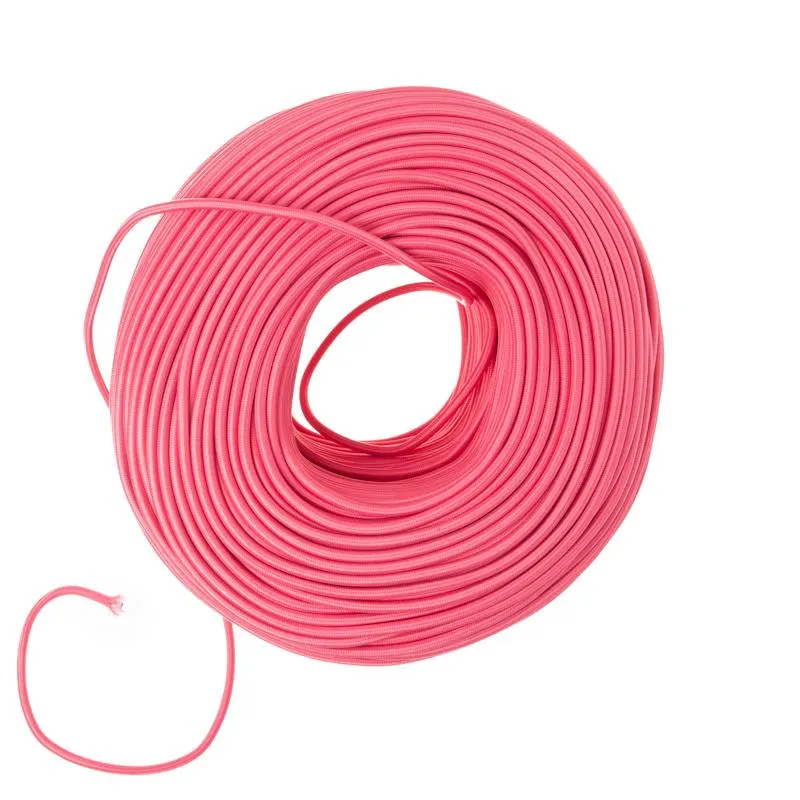 DIY Fabric Wire by the Foot - Pink — Color Cord Company LED General Lighting  