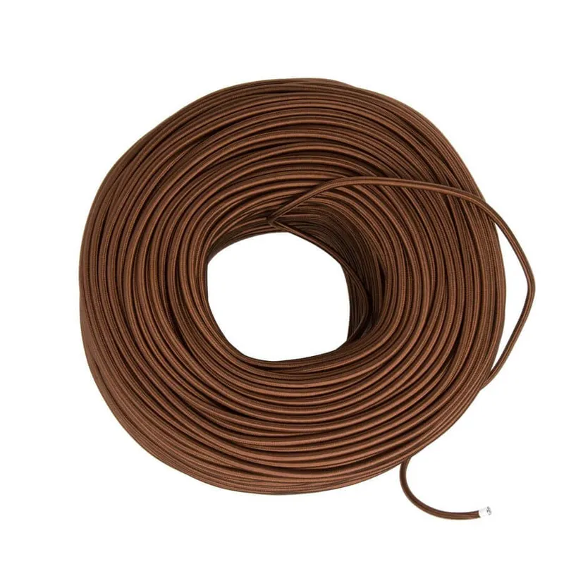 DIY Fabric Wire by the Foot - Bronze — Color Cord Company LED General Lighting  