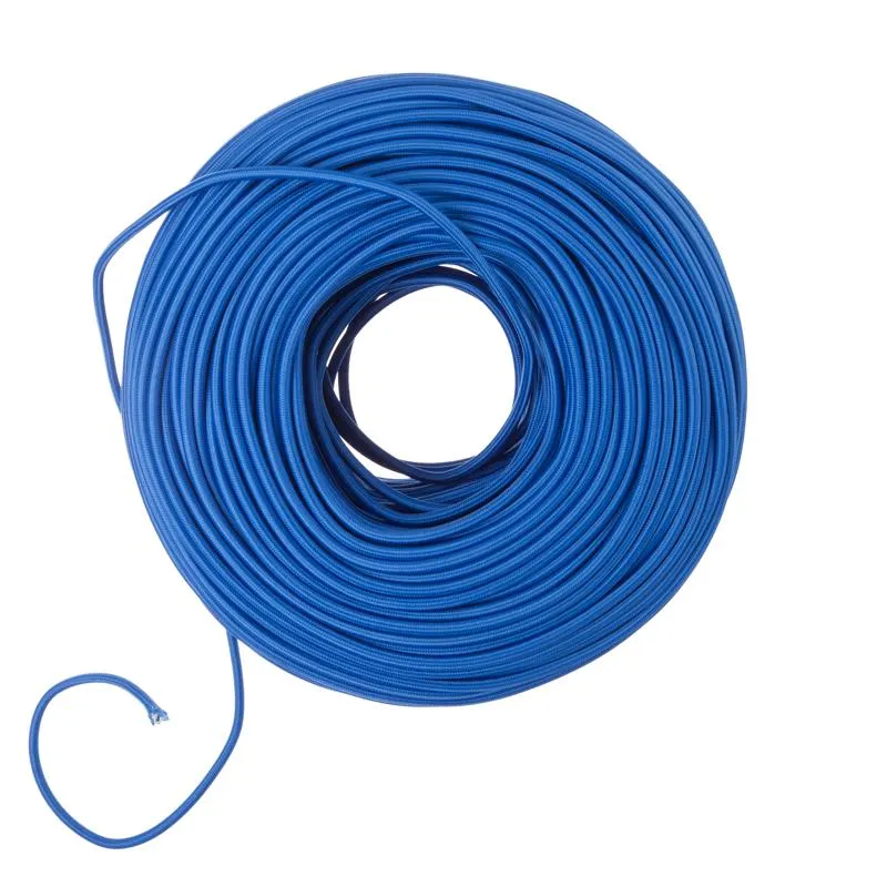 DIY Fabric Wire by the Foot - Cobalt Blue — Color Cord Company LED General Lighting  