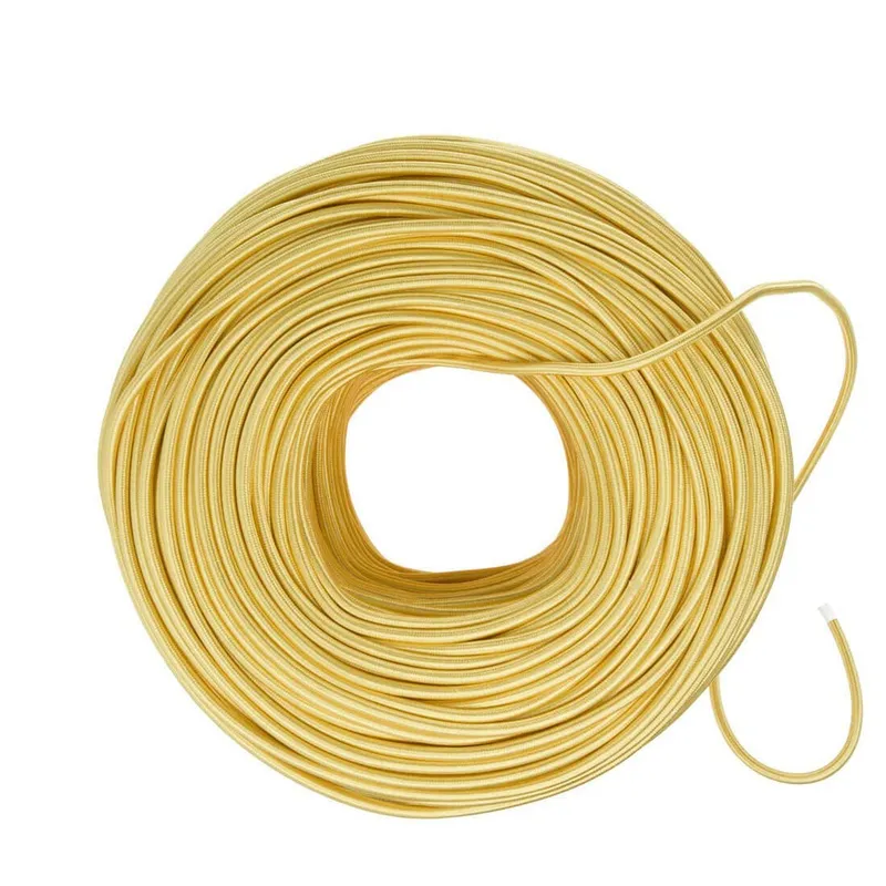 DIY Fabric Wire by the Foot - Yellow Gold — Color Cord Company LED General Lighting  