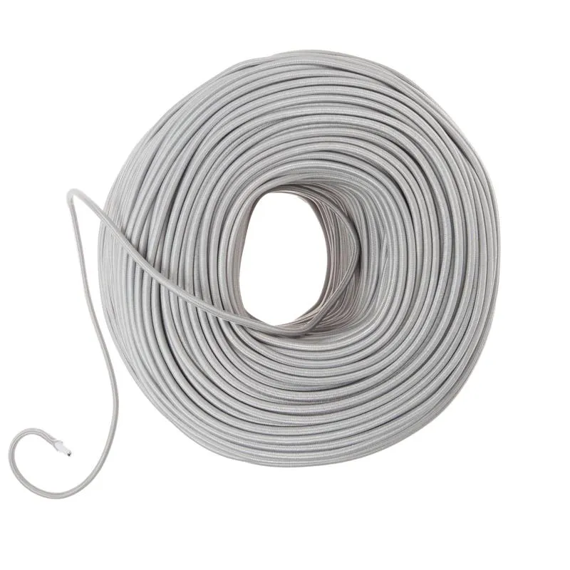 DIY Fabric Wire by the Foot - Silver — Color Cord Company LED General Lighting  
