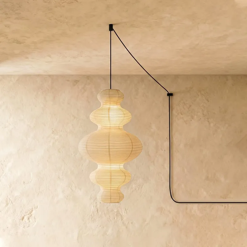 Akari Juni Pendant Swag Lamp — Zarvo Lighting LED Pendant Lights  