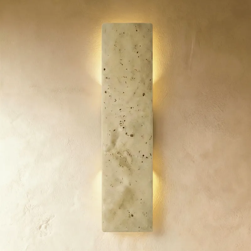 Veil Travertine Wall Lamp — Zarvo Lighting LED Wall Lights 18.0W 3000K