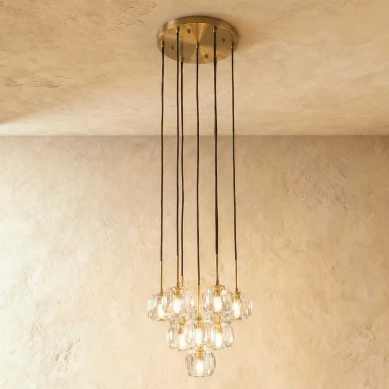 Kurst Round Cluster Chandelier — Zarvo Lighting LED Pendant Lights 50.0W 