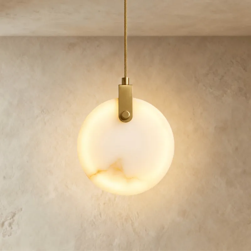 Zenqua Alabaster Pendant Light — Zarvo Lighting LED Pendant Lights 10.0W 3000K