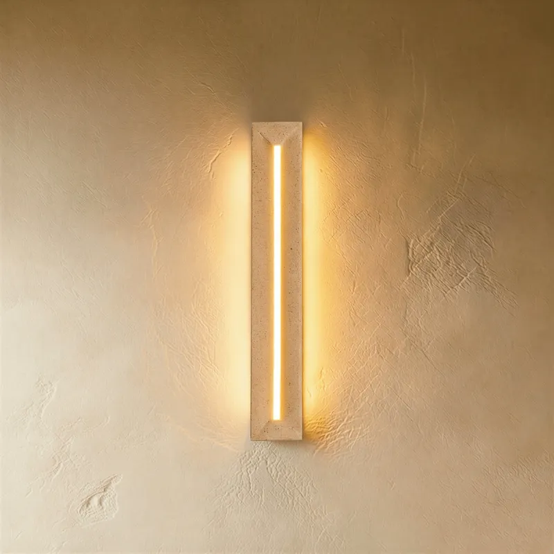 Apsu Travertine Wall Lamp — Zarvo Lighting LED Wall Lights 12.0W 