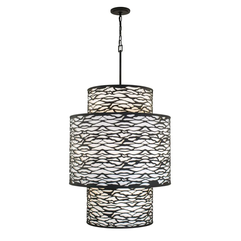 Kato 16 Light 3-Tier Foyer - Carbon — Varaluz Lighting LED Wall Lights  