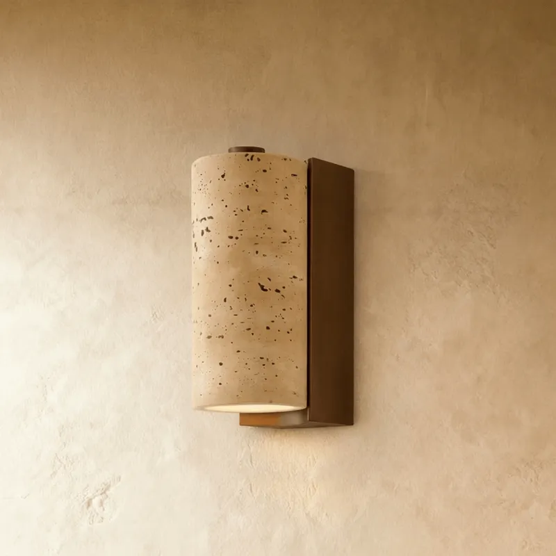 Lurma Travertine Wall Lamp — Zarvo Lighting LED Wall Lights 15.0W 3000K