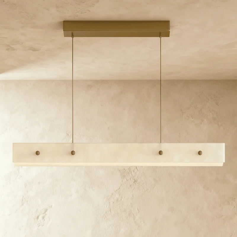 Tath Alabaster Chandelier — Zarvo Lighting LED Linear Lights 30.0W 3000K